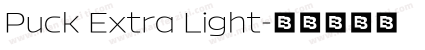 Puck Extra Light字体转换